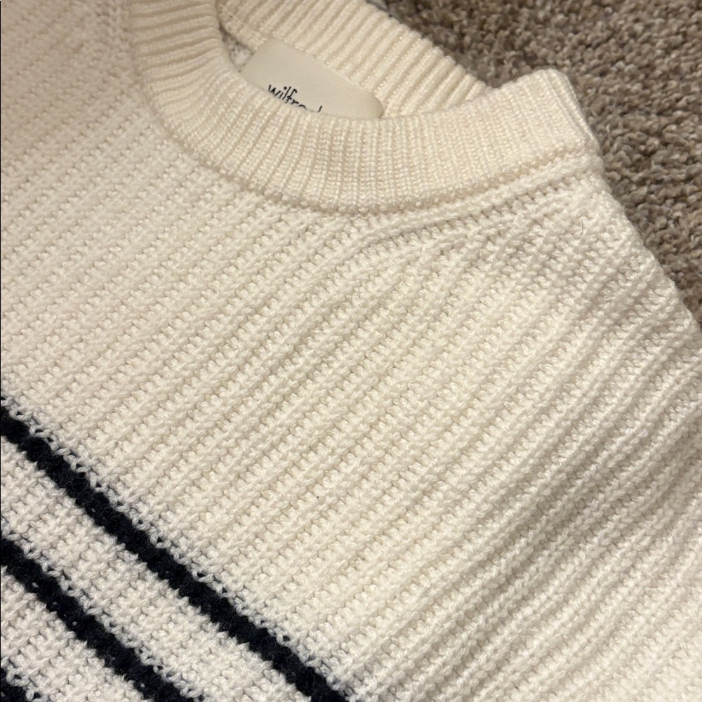 Aritzia Cream and Black Striped Sweater - Picture 8 of 8